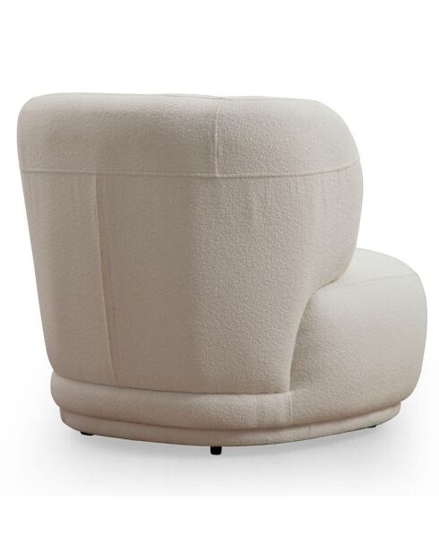 Fauteuil Livorno blanc - 85x78x80 cm