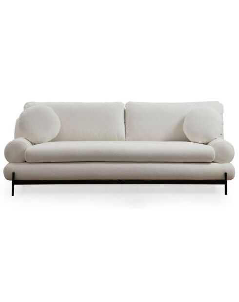 Livorno 3-Sitzer-Sofa weiß - 230x85x92 cm