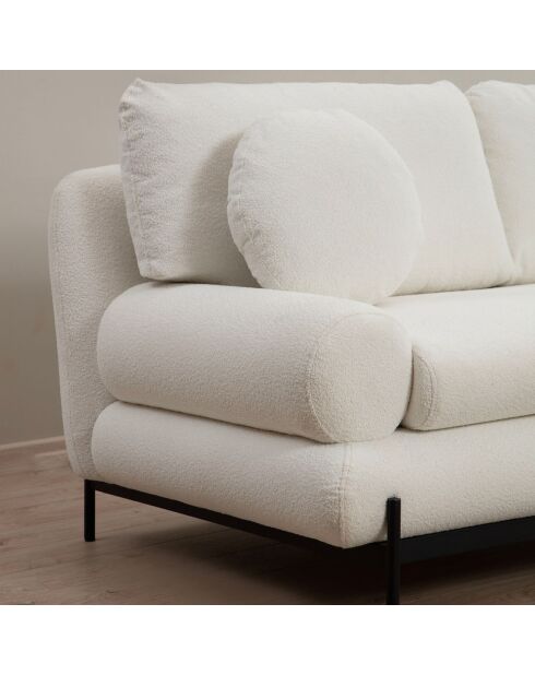 Livorno 3-Sitzer-Sofa weiß - 230x85x92 cm