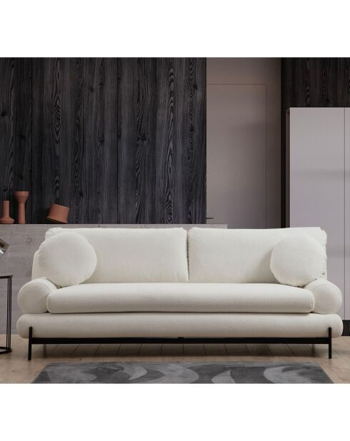 Livorno 3-Sitzer-Sofa weiß - 230x85x92 cm