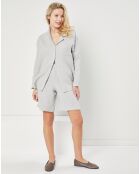 Pyjama 100% Gaze de Coton Maria Intemporel gris clair