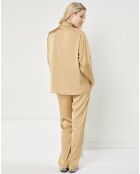 Pyjama satiné Mathilda camel