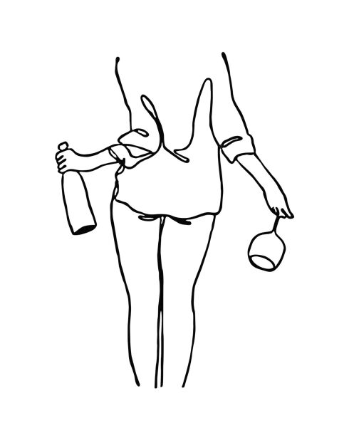 Accessoire mural décoratif en métal noir - 35.5x50 cm