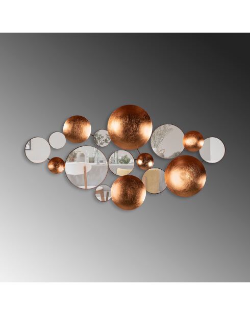 Accessorio decorativo da parete in metallo multicolore - 116x60 cm