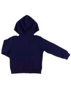 Sweat zippé en Coton Noa à capuche bleu nuit