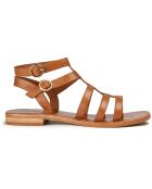 Sandales en Cuir Khasi camel