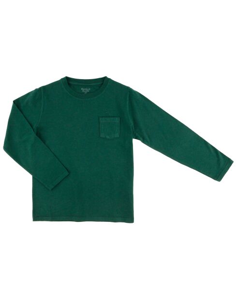 T-Shirt en Coton Pocket vert