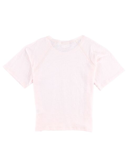 T-Shirt 100% Lin Thérèse rose blush