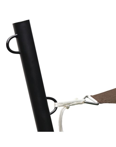 Vela de sombra triangular color topo - 5x5x5 m