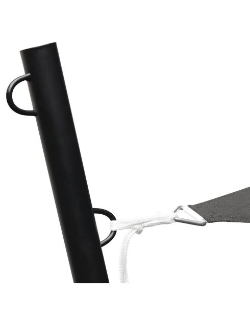 Voile d'ombrage triangulaire gris - 5x5x5 m