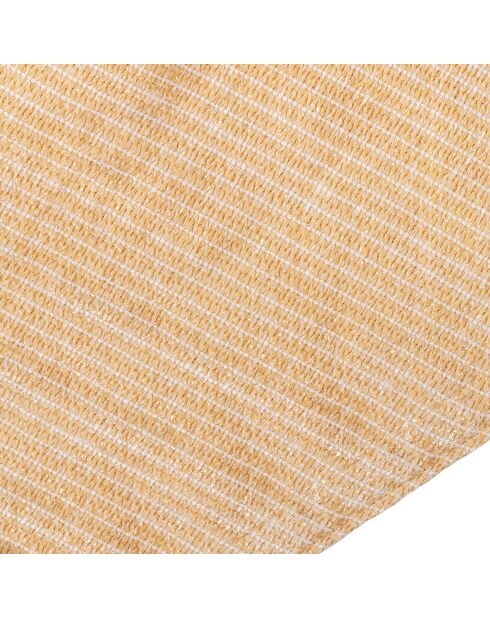 Voile d'ombrage triangulaire beige  - 5x5x5 m