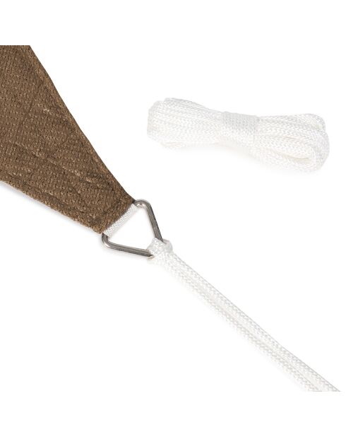 Voile d'ombrage rectangulaire taupe  - 4x6 m