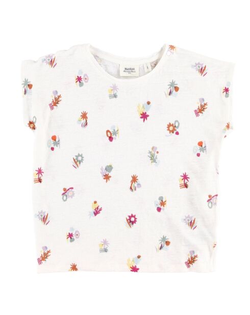 T-Shirt 100% Lin Temoe écru/multicolore