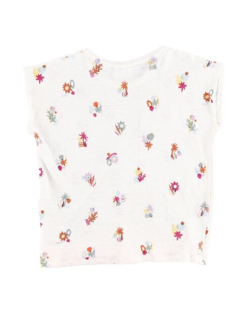 T-Shirt 100% Lin Temoe écru/multicolore
