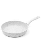 Poêle induction en aluminium forgé Stone White blanche - D.24 cm