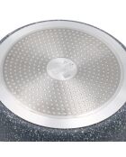 Wok induction en aluminium forgé Pierre Gourmet gris - D.28 cm
