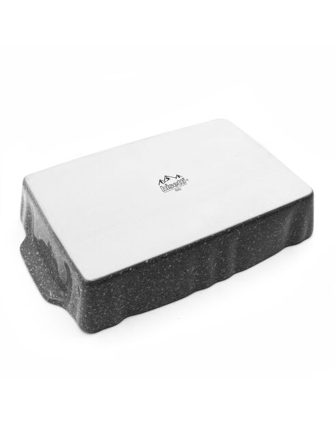Plat à four en Grès Pierre Gourmet gris - 34x22x7 cm