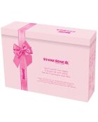 5 Couteaux de cuisine avec support Stonerose roses