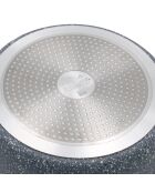 Grill induction en aluminium forgé Pierre Gourmet gris - D.28 cm