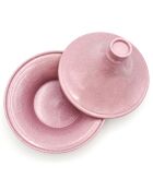 Plat à tajine en Grès Stonerose rose - D.26x20 cm