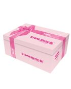 Batterie de cuisine induction en aluminium forgé Stonerose rose - 10 pièces