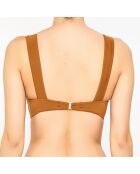 Haut de maillot de bain Iker marron/acajou
