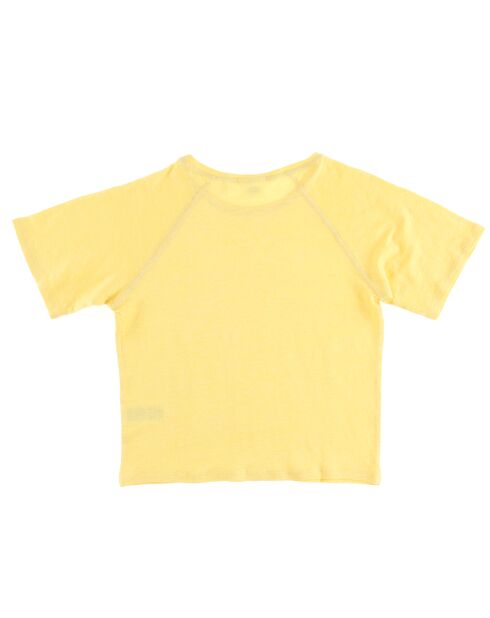 T-Shirt 100% Lin Thérèse jaune