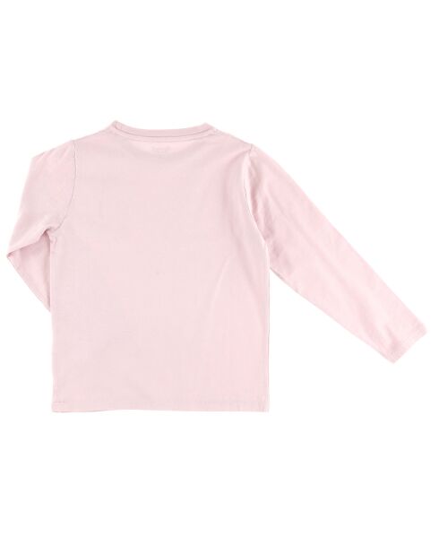 T-Shirt en Coton Pocket rose clair