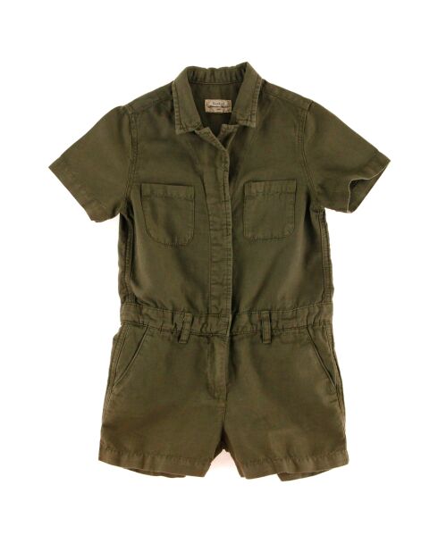 Combinaison en Coton & Lin Savy vert kaki