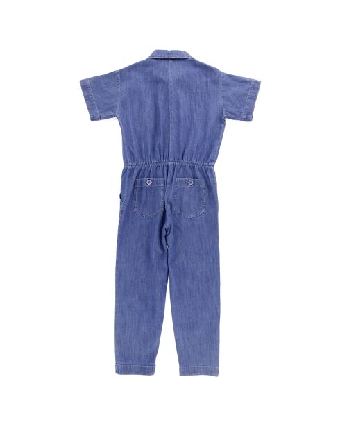 Combinaison en Toile de coton Pepa bleu brut