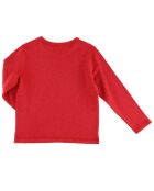 Sweat fin en Coton Paulo rouge