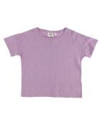 T-Shirt en Coton Nina rose violine