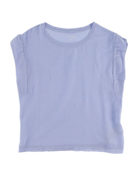 T-Shirt en Coton Tania sans manches bleu lavande