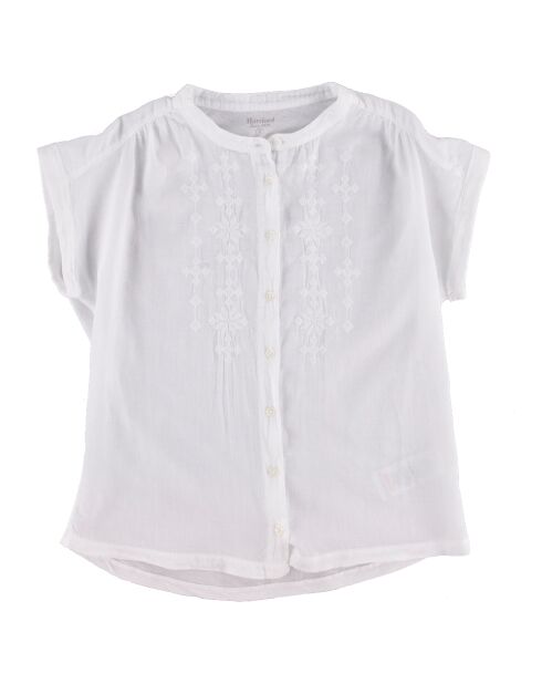 Blouse en Coton Ginna à broderies blanche