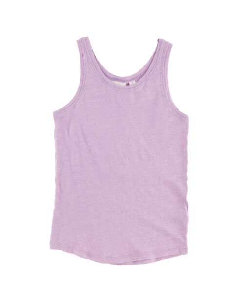 Débardeur 100% Lin Tania rose violine