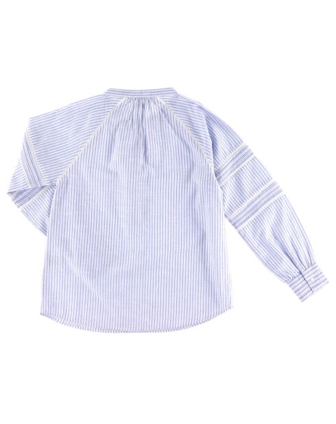 Blouse en Coton Cassie à rayures bleu/blanc