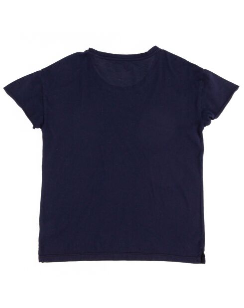 T-Shirt fin en Coton Joy bleu nuit