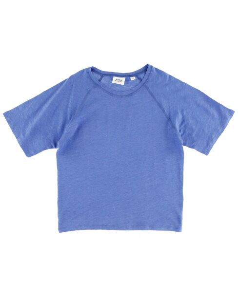 T-Shirt 100% Lin Thérèse bleu cobalt