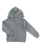 Sweat zippé en Coton Noa à capuche vert de gris