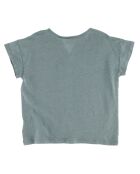 T-Shirt 100% Lin Marguerite vert eucalyptus