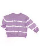 Sweat fin en Coton Jenny motif tie & dye violet