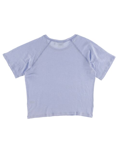 T-Shirt 100% Lin Thérèse bleu lavande