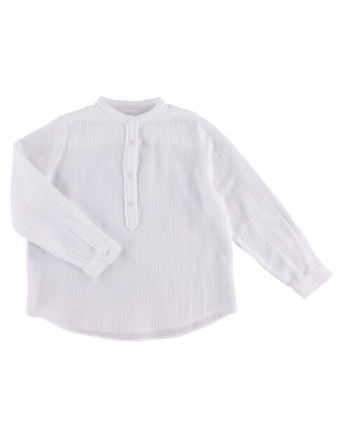 Chemise en Gaze de Coton Codex blanche