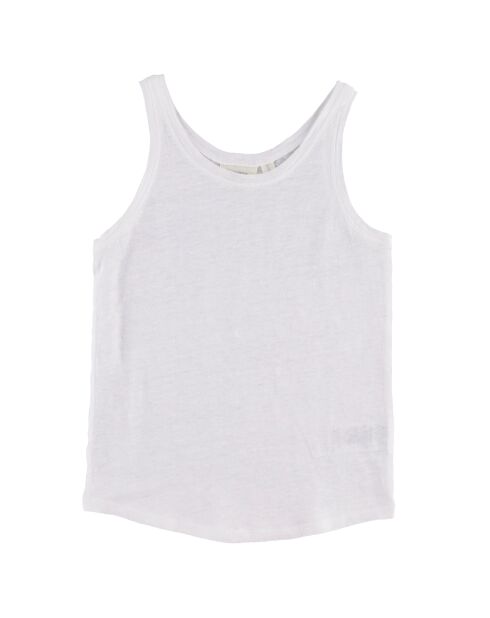 Débardeur 100% Lin Tania blanc