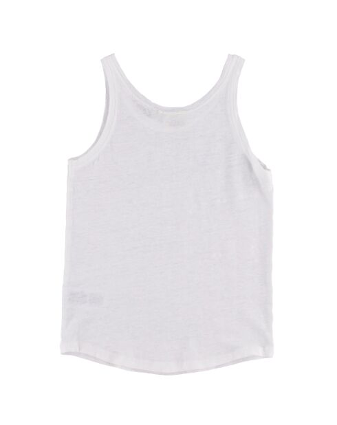 Débardeur 100% Lin Tania blanc