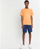 T-Shirt Garment Dyed Logo orange clair