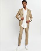 Blazer ajusté à carreaux marron/beige