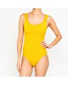 Maillot de bain 1 Pièce Meduse jaune moutarde