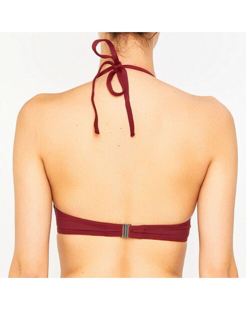 Haut de maillot de bain Txipi rouge bordeaux