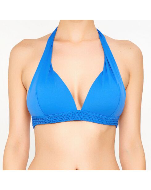 Haut de maillot de bain Push-Up Must Have bleu foncé